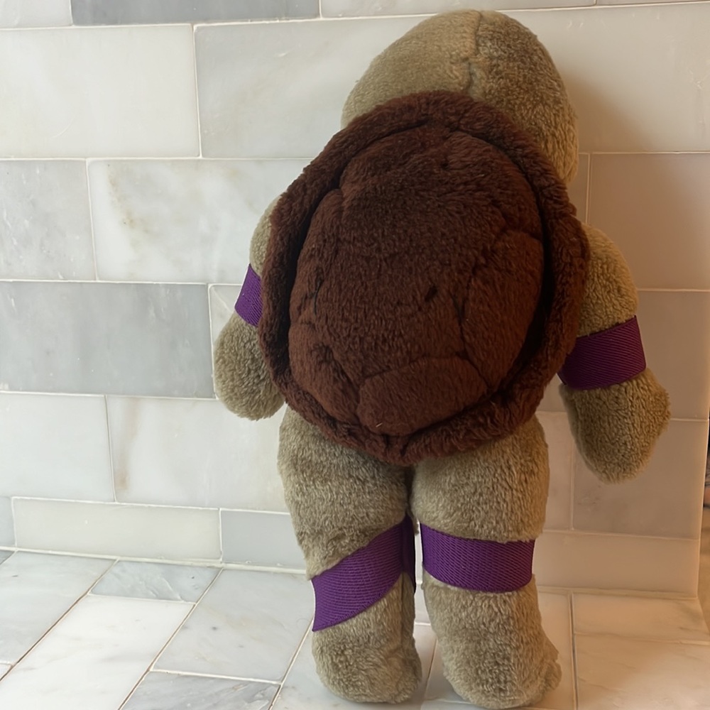 Vintage Playmates 1988 Stuffed Teenage Mutant Ninja Turtle TMNT - Donatello - Picture 3 of 6